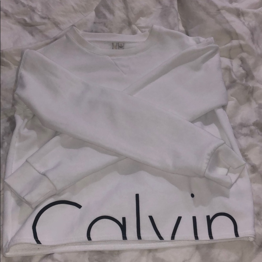 Calvin Klein white long sleeve